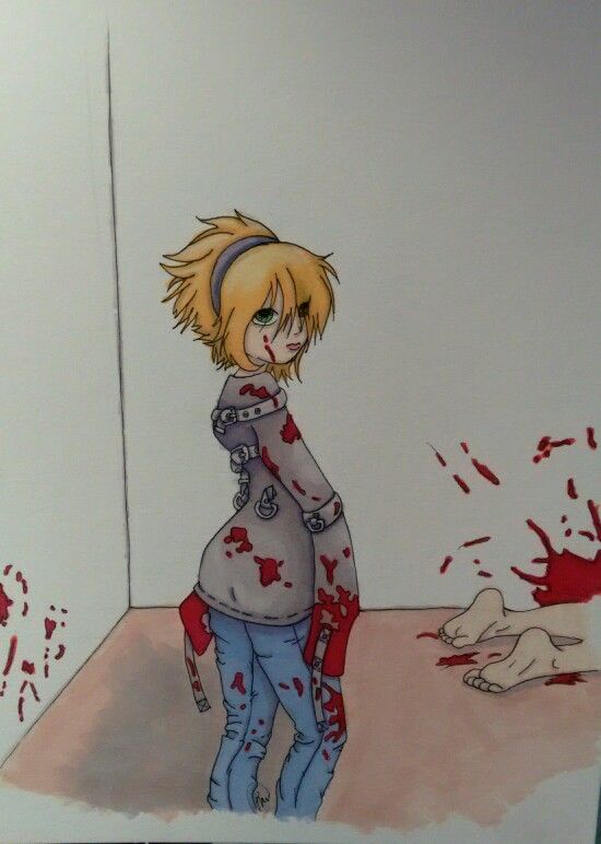 550x772 prismacolor marker anime drawing straight jacket my art work - Straight Jacket Drawing