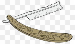 300x176 clipart razor, transparent png clipart images free download - Straight Razor Drawing