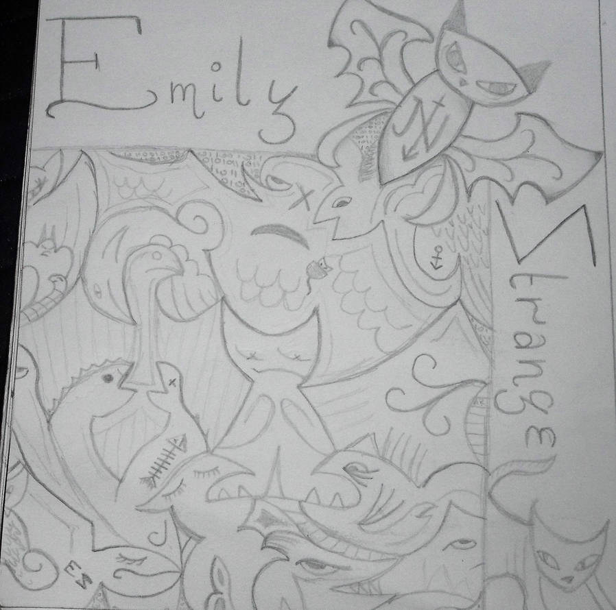 898x890 emily the strange drawings - Strange Drawings