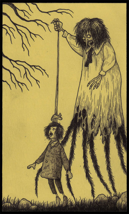 421x700 john shares his strange childhood nightmares using drawings - Strange Drawings