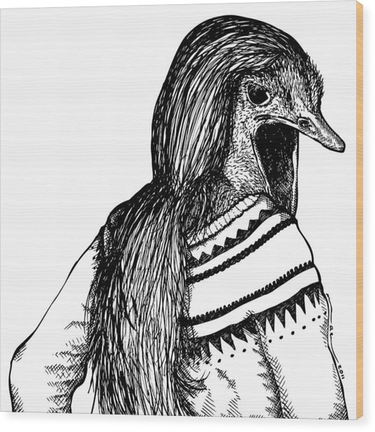 537x618 strange ostrich lady drawing - Strange Drawings