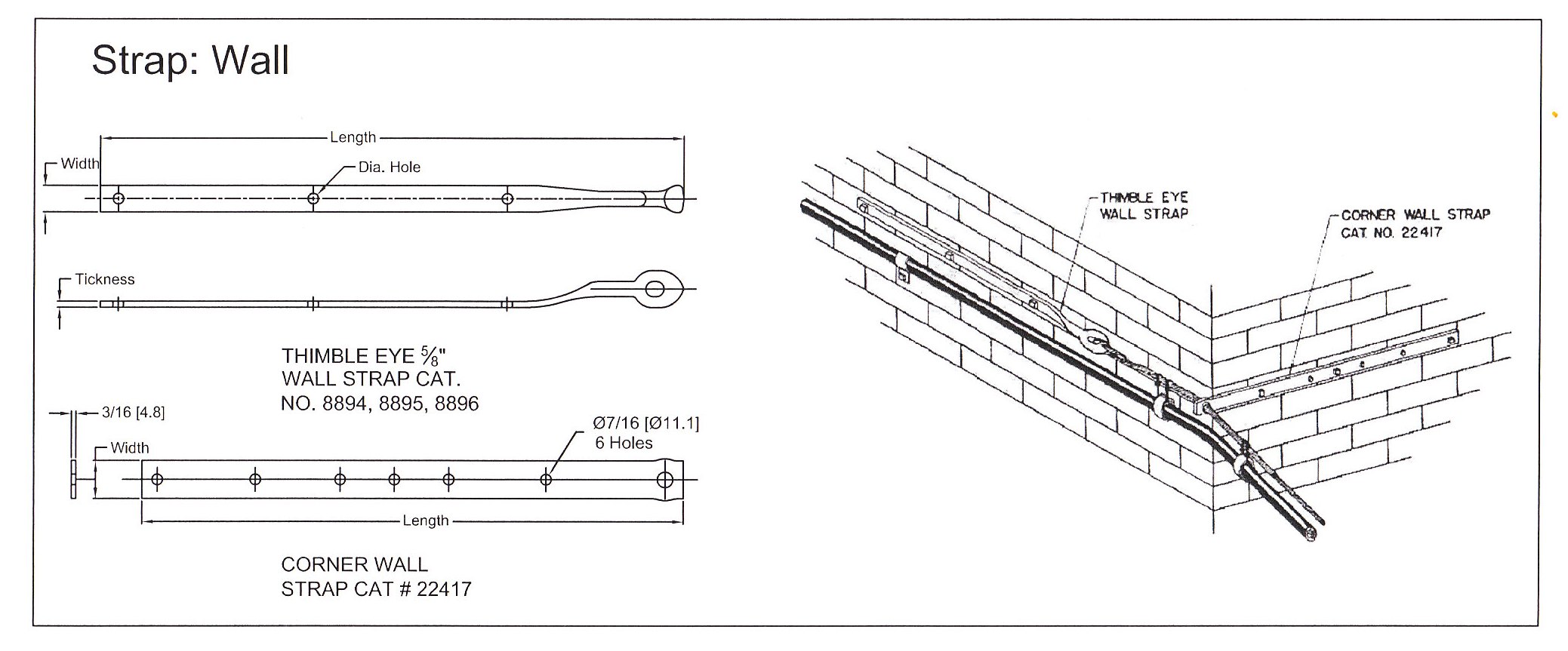 2077x863 slacan industries inc - Strap Drawing