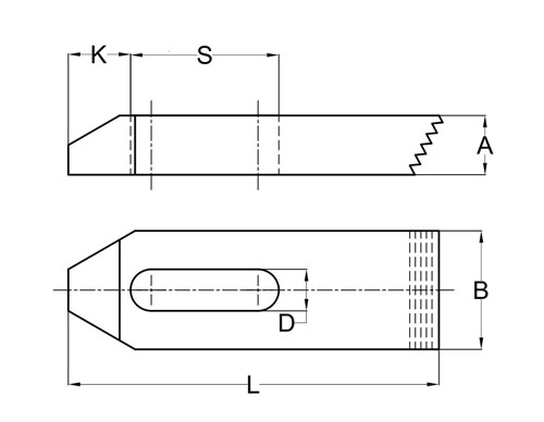 500x388 tisa enterprises serrated strap clamp - Strap Drawing