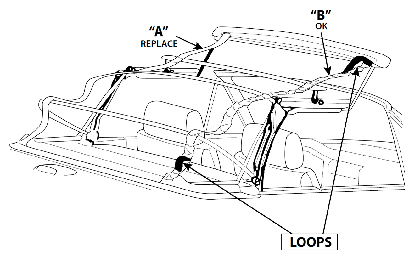 1300x810 bmw series convertible top tension straps - Strap Drawing
