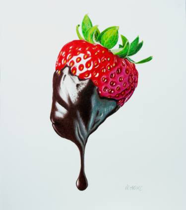 375x424 Sweet Seduction Drawing - Strawberry Drawing