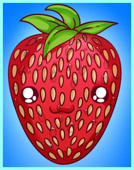 277x350 how to draw how to draw a chibi strawberry - Strawberry Drawing Images