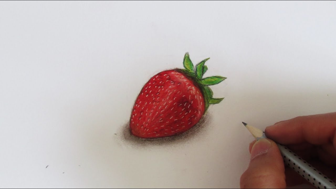 1280x720 realistic strawberry - Strawberry Drawing Images