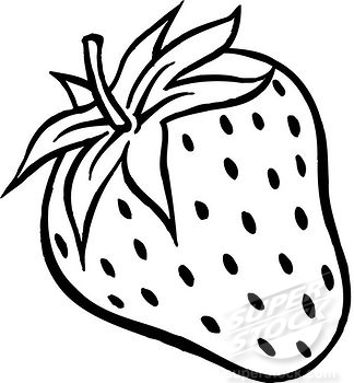 324x350 download strawberry line drawing pencil and in color clipart png - Strawberry Line Drawing