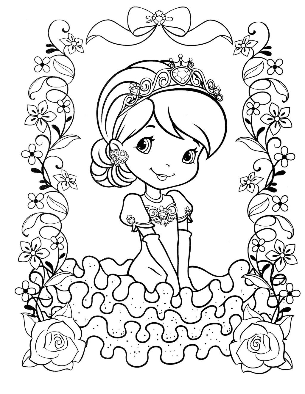 1024x1325 strawberry shortcake coloring pages sheets line drawing - Strawberry Line Drawing