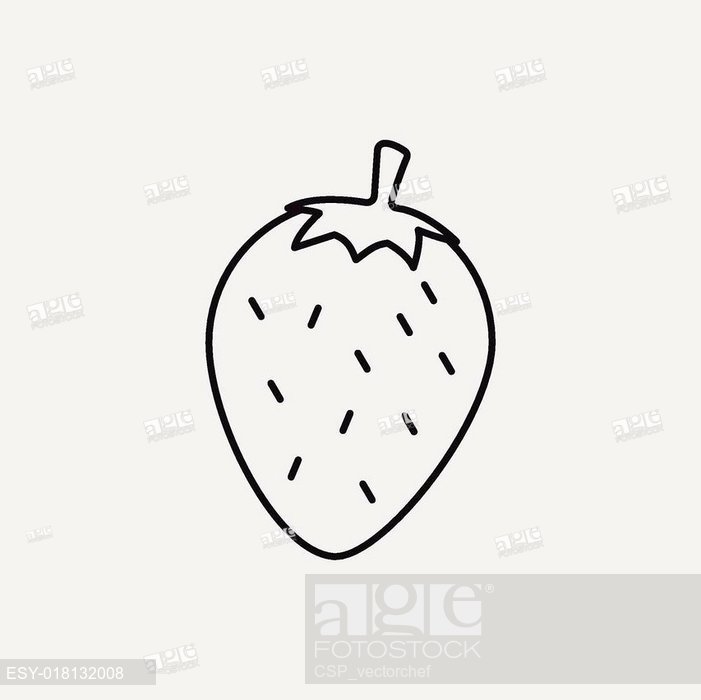 701x700 Fruits Strawberry Line Icon, Stock Vector, Vector And Low Budget - Strawberry Line Drawing