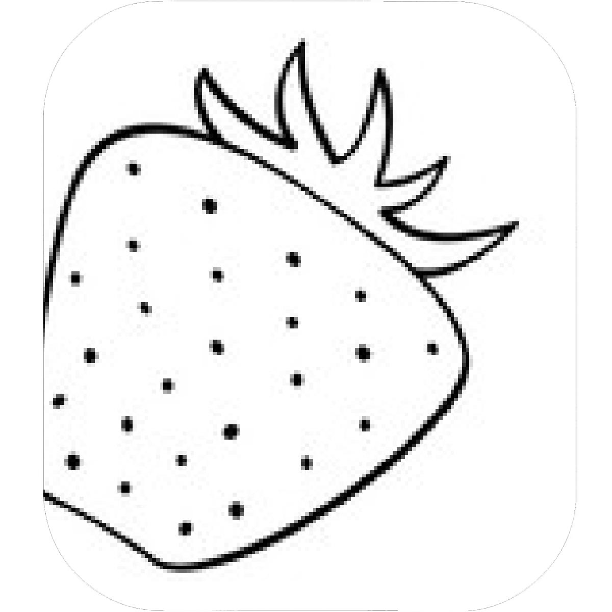 1200x1200 Designs Mein Mousepad Design Mousepad Selbst Designen - Strawberry Outline Drawing