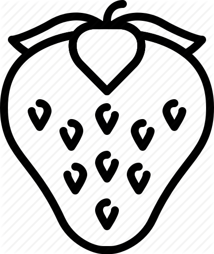 432x512 eat, food, fruit, red, seed, strawberry icon - Strawberry Outline Drawing