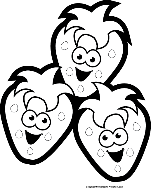 517x644 strawberries clip free library black and white huge freebie - Strawberry Outline Drawing