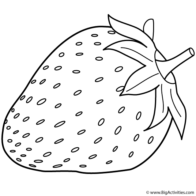 Strawberry Outline Drawing at Explore collection