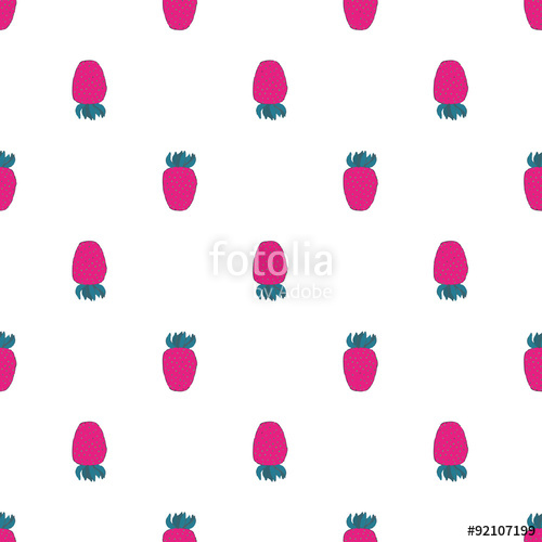 500x500 strawberry seamless pattern with berries real outline drawing - Strawberry Outline Drawing