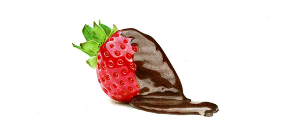 600x279 Images Of Strawberry Pencil Drawing - Strawberry Pencil Drawing