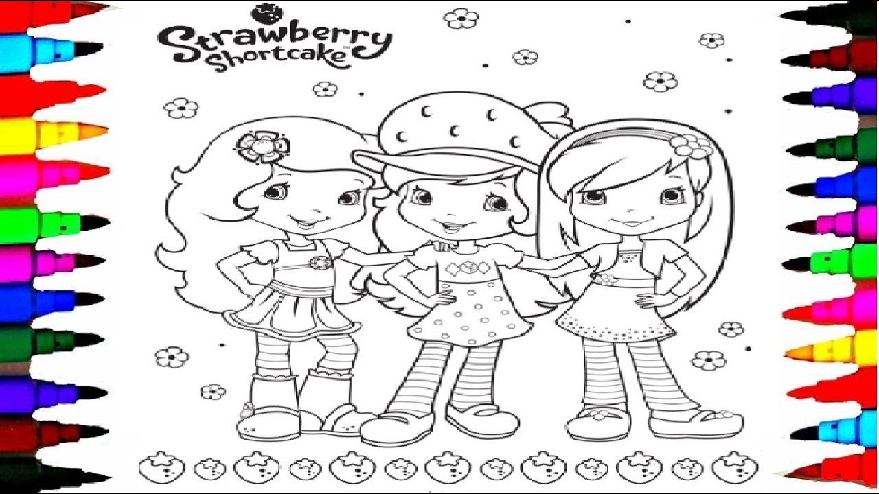 1280x720 how to draw strawberry shortcake - Strawberry Shortcake Drawing