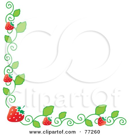 450x470 Royalty Free - Strawberry Vine Drawing