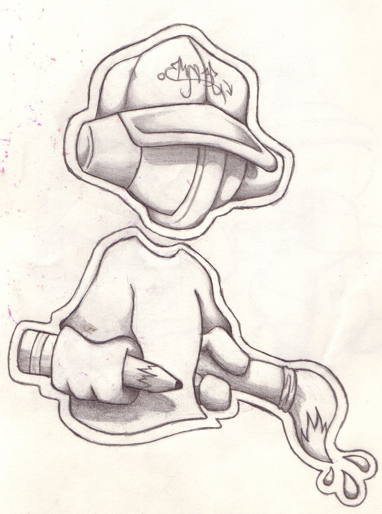 1280x1719 Cool Easy Graffiti Character Drawings Graffiti Street Art All - Street Art Drawings
