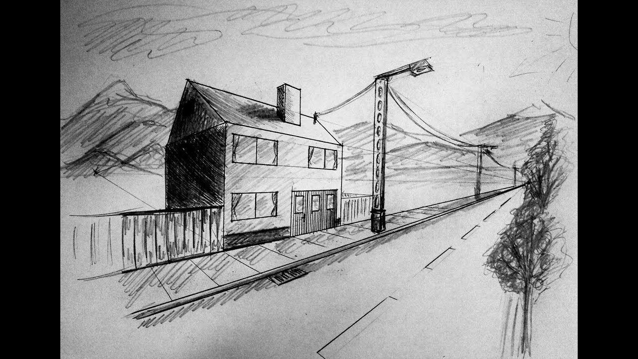 1280x720 How To Draw - Street Drawing