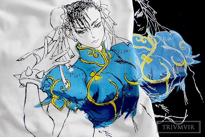 700x467 new super street fighter iv shirts draw on original concept art - Street Fighter Drawing