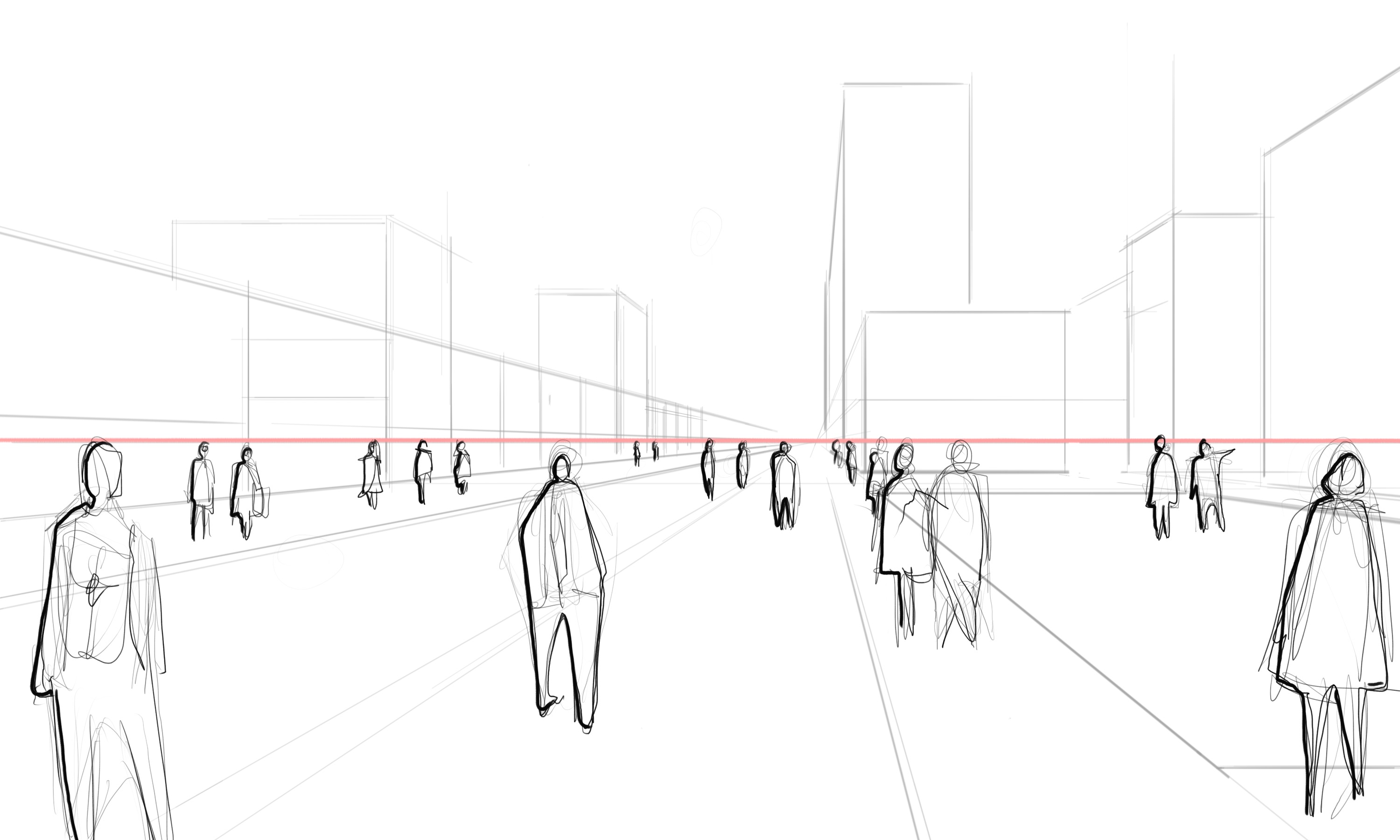 3000x1800 How To Draw Architectural Street Scenes - Street Perspective Drawing