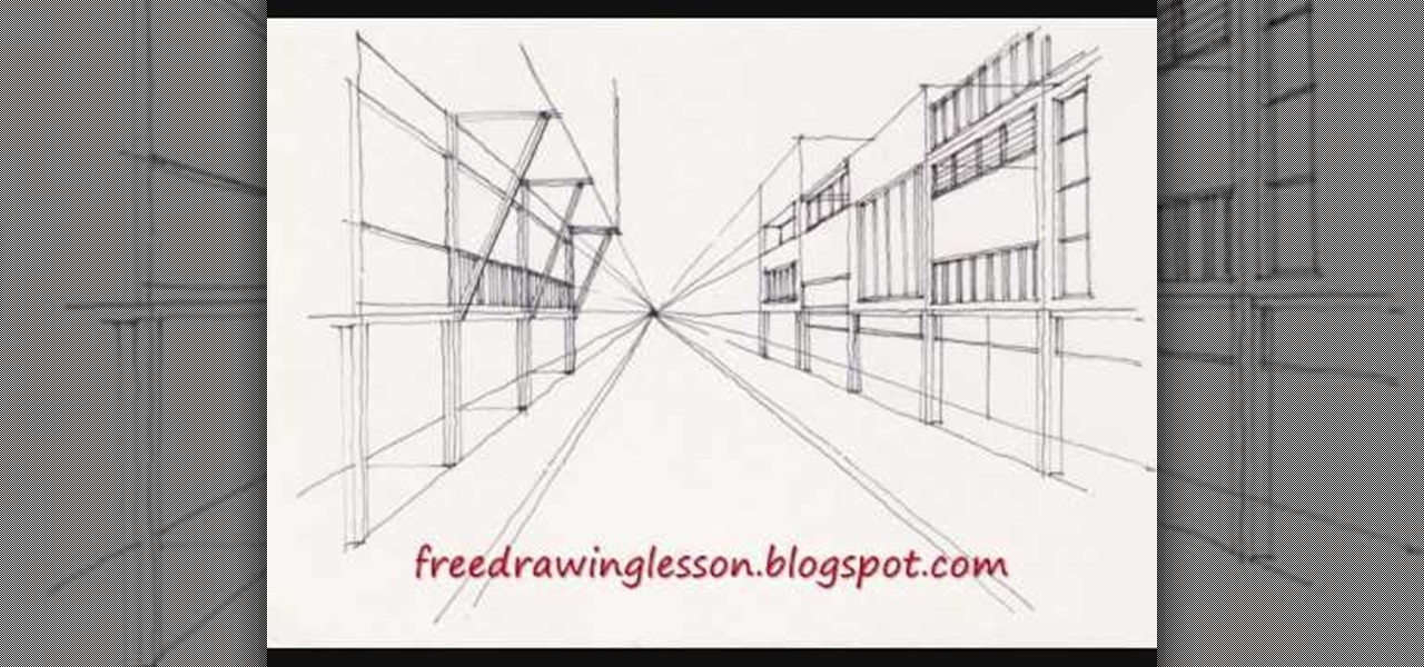 1280x600 How To Sketch A Busy Street Drawing Illustration Wonderhowto - Street Perspective Drawing