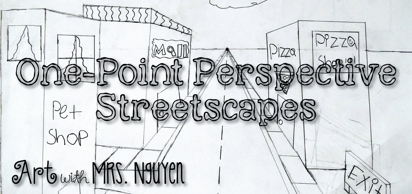 1600x754 One Point Perspective City Streets - Street Perspective Drawing