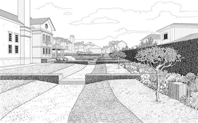 630x394 One Point Perspective Drawing The Ultimate Guide - Street Perspective Drawing