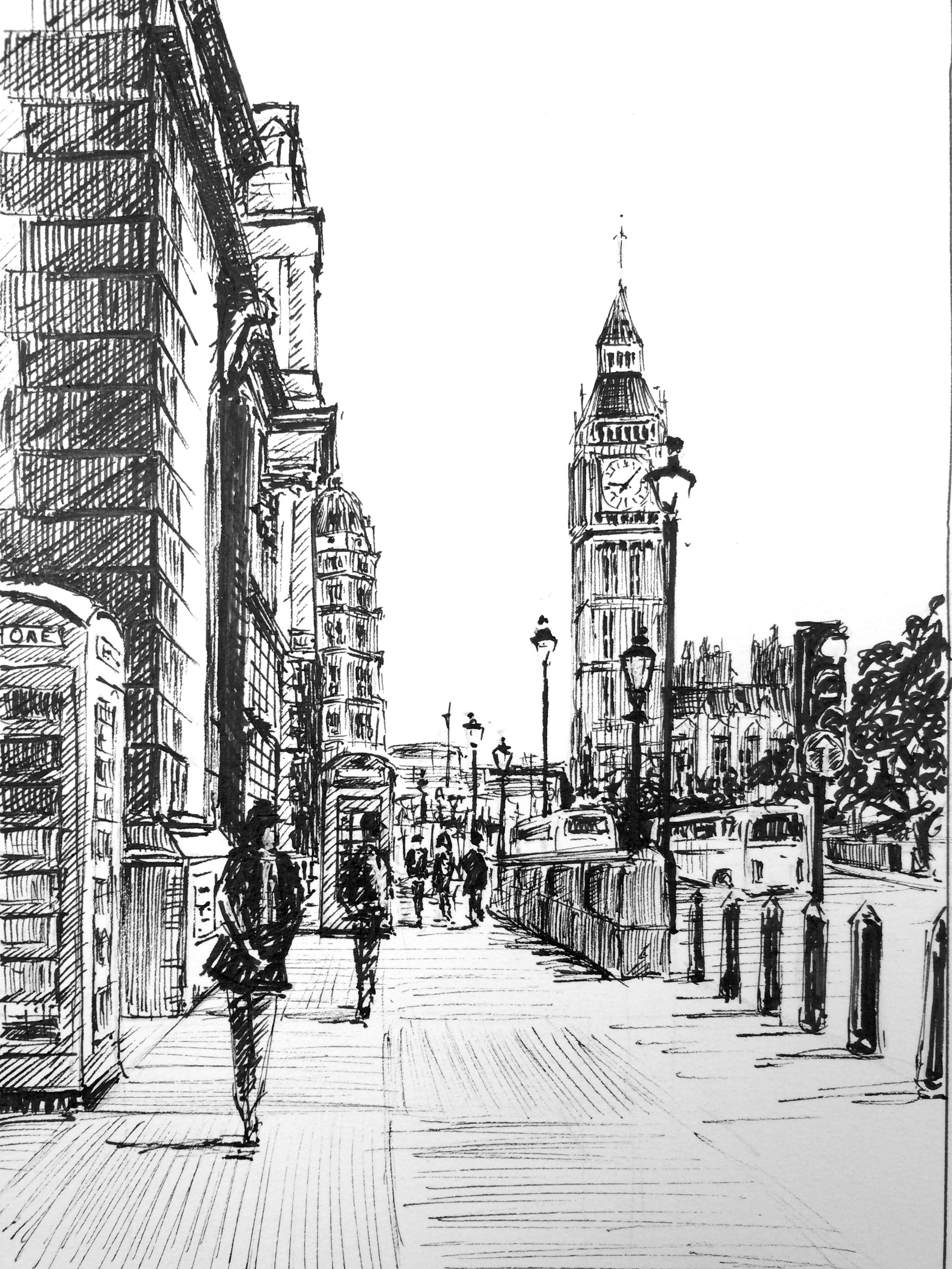 2448x3264 In This Pen And Ink Class, Phil Davies Takes You Through The Step - Street Scene Drawing
