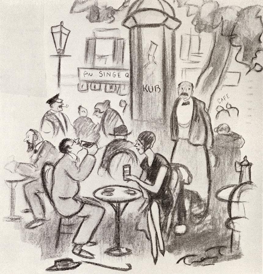 861x900 Street Scene After The Drawing - Street Scene Drawing