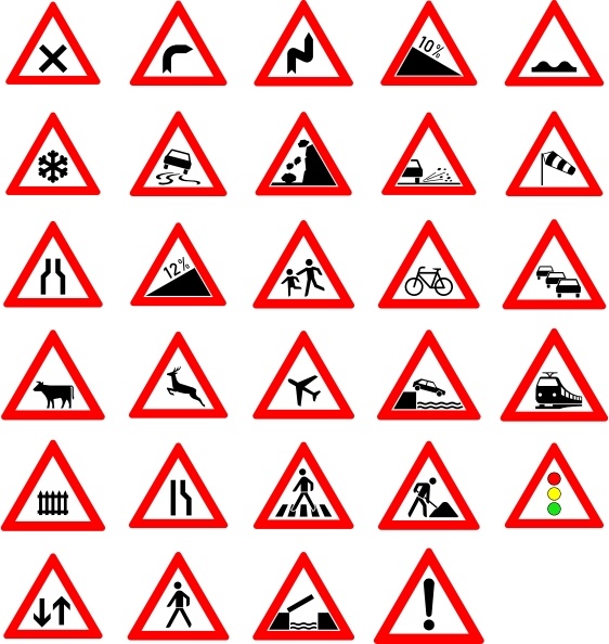 562x594 traffic street road signs clip art free vector in open office - Street Sign Drawing
