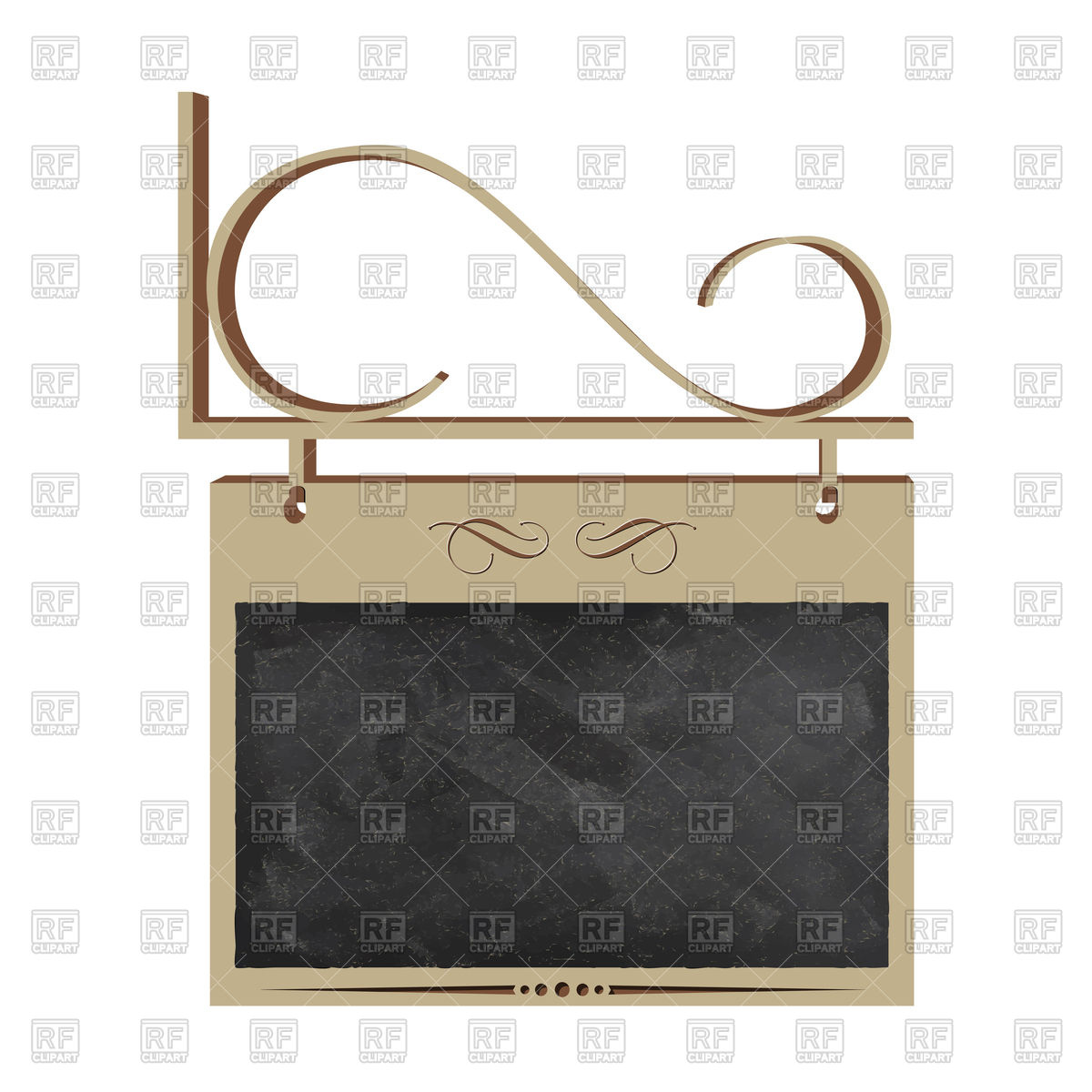 1200x1200 Vintage Empty Street Sign, For Chalk Drawing Place Vector Image - Street Sign Drawing