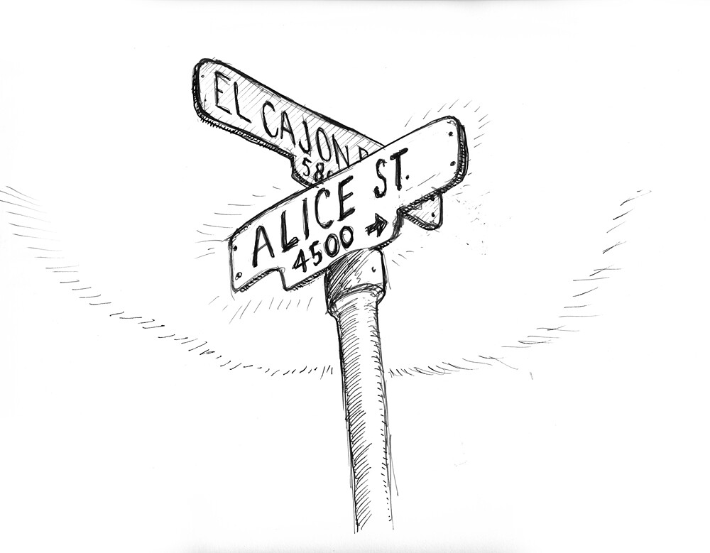 Street Sign Drawing at PaintingValley.com | Explore collection of ...