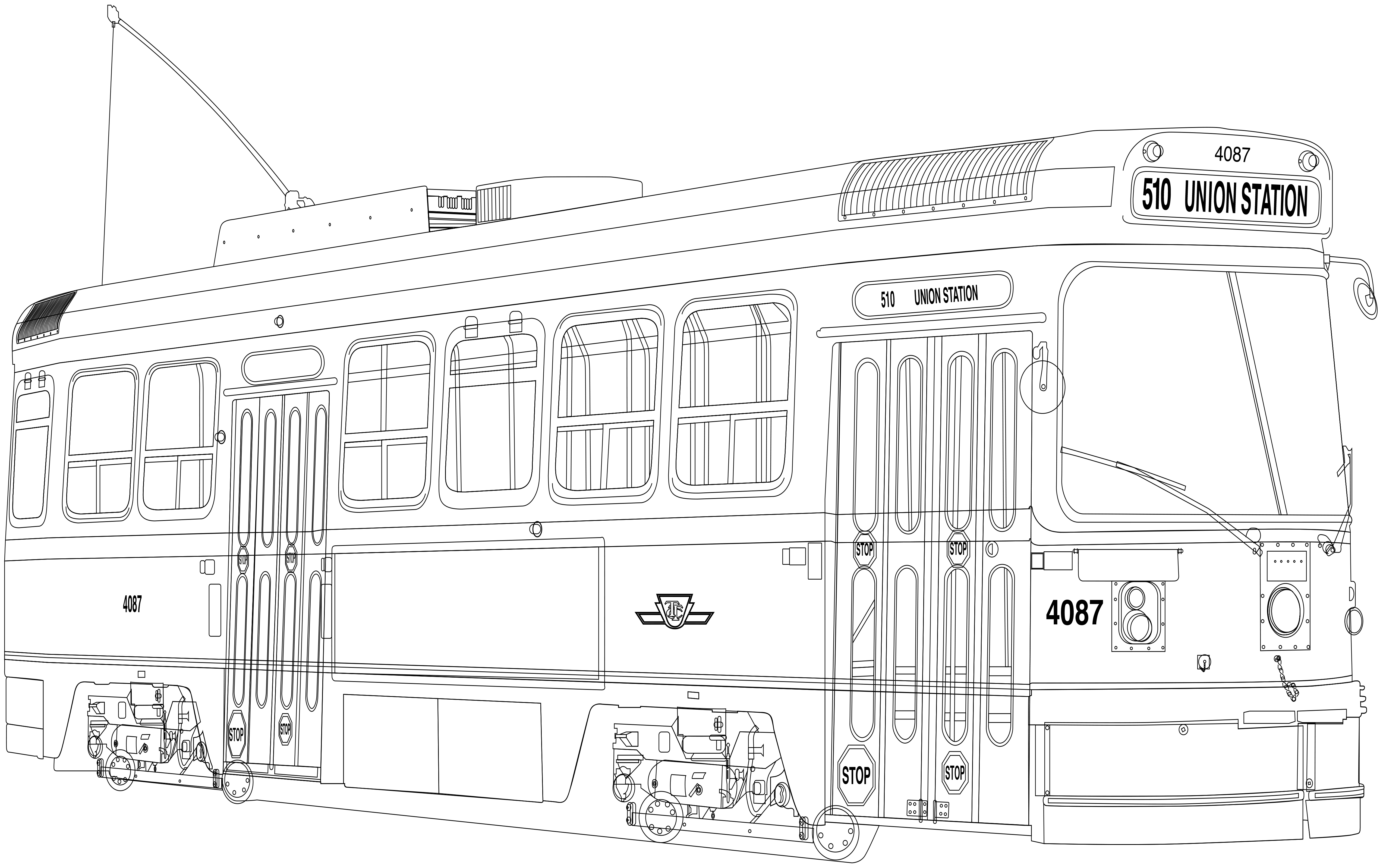5093x3196 drawing marek szkudlarek - Streetcar Drawing