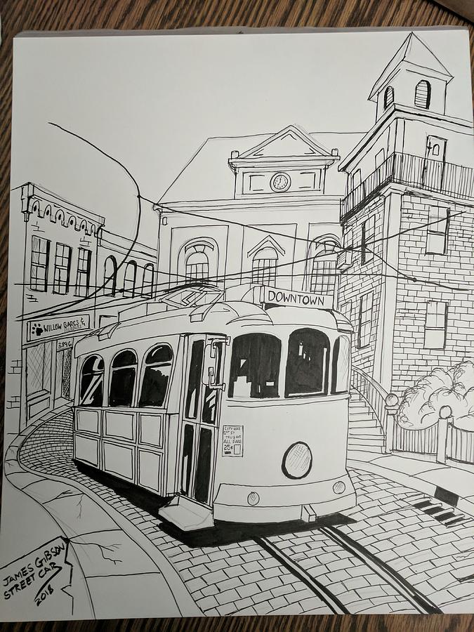 675x900 streetcar drawing - Streetcar Drawing