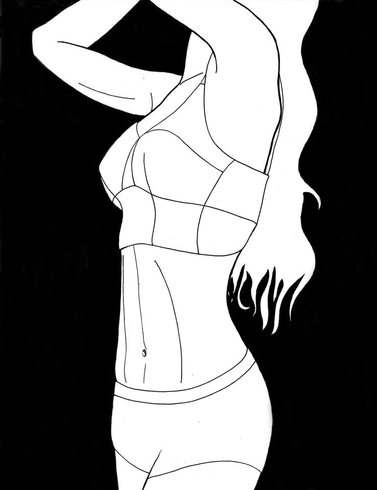 770x1000 Morning Stretch Drawing - Stretch Drawing