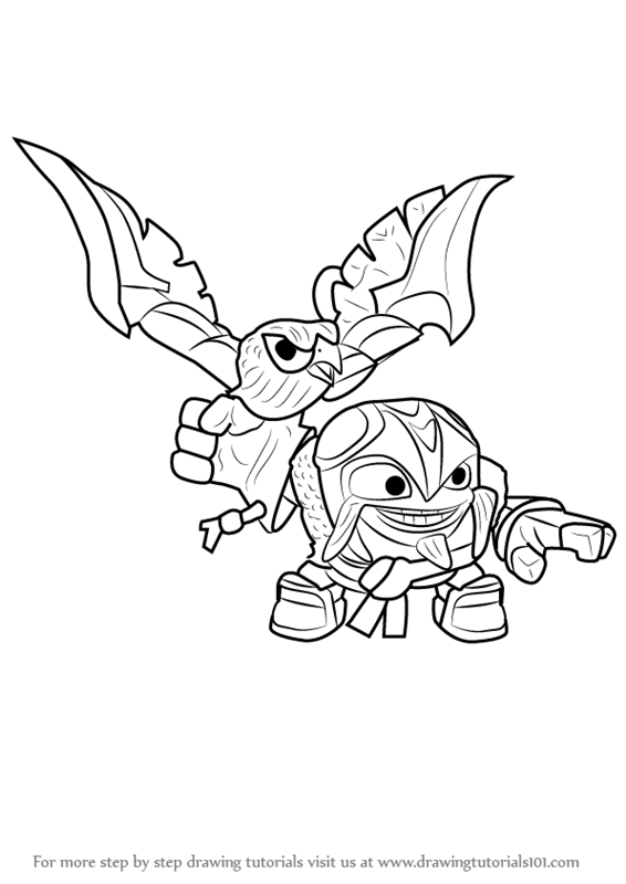 566x800 learn how to draw air strike from skylanders - Strike Drawing