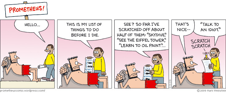 734x307 draw a comic welcome to the miserable world of prometheus - Strip Drawing