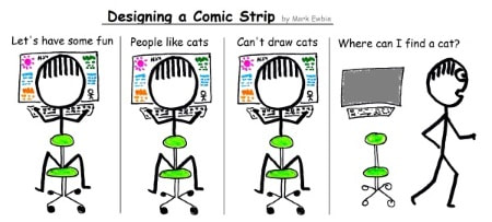 450x203 examples of stickman comic strips - Strip Drawing