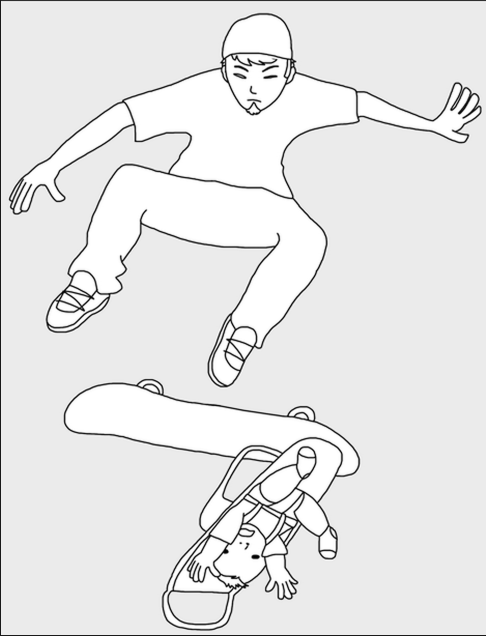 972x1272 Skateboard Baby Stroller Drawing - Stroller Drawing