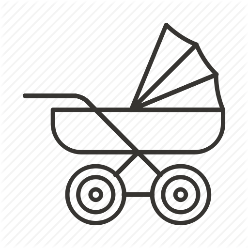 512x512 baby, carriage, child, newborn, pram, stroller icon - Stroller Drawing