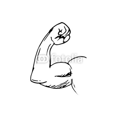 400x400 handdrawn strong arm doodle icon hand drawn black sketch sign - Strong Arm Drawing