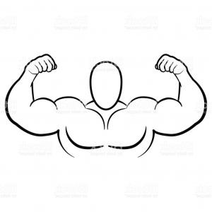 300x300 photostock vector hand drawn vector illustration or drawing - Strong Arm Drawing