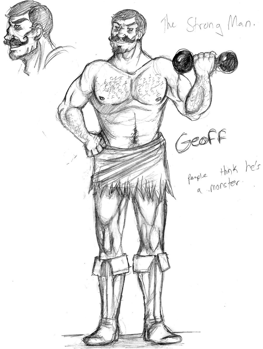 900x1190 chest drawing strong for free download - Strong Man Drawing