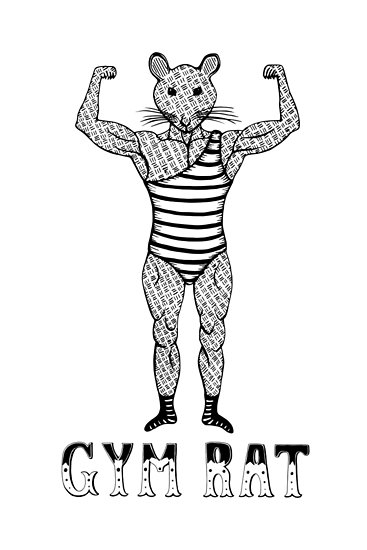 367x550 strongman bodybuilder gym rat - Strong Man Drawing
