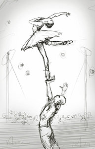 192x300 strongman drawings fine art america - Strong Man Drawing