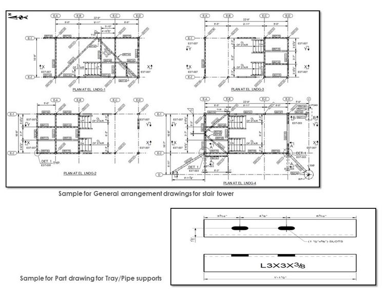 750x563 structural drafting services steel drafting drawings truecadd - Structural Drawing