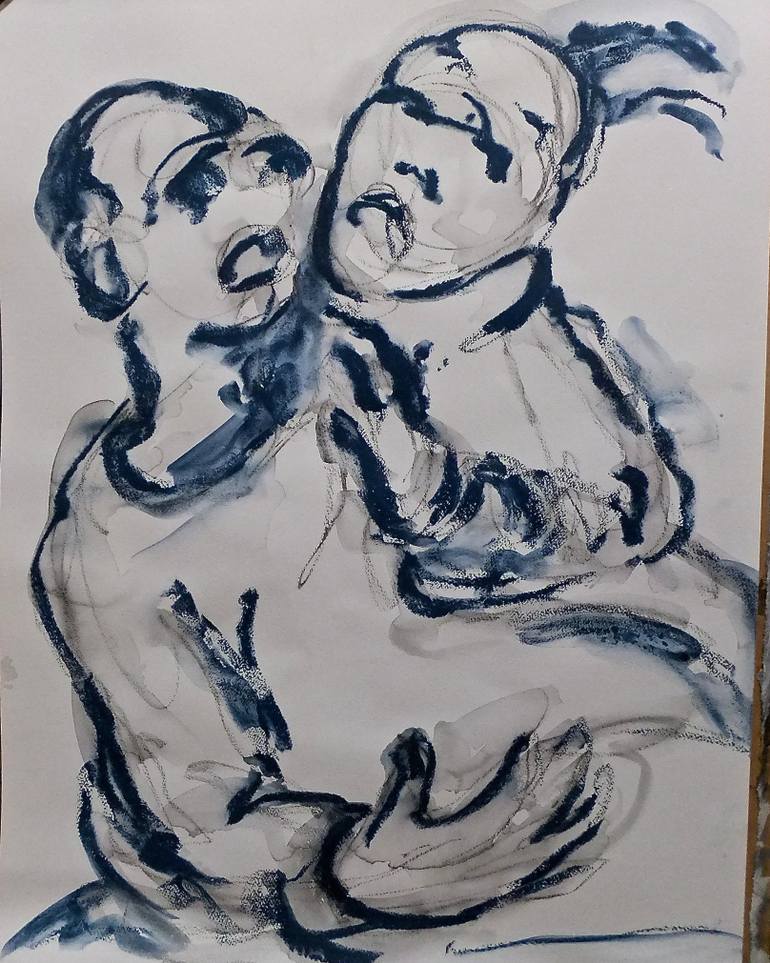 770x963 Saatchi Art Struggle Drawing - Struggle Drawing