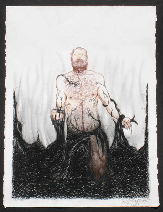 696x900 The Struggle Drawing - Struggle Drawing